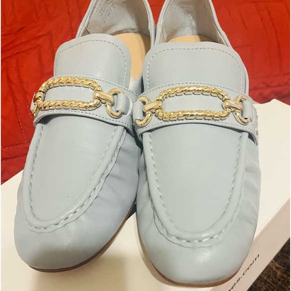 Powder Blue Aldo Loafers - Picture 1 of 6